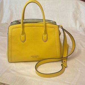 Kate Spade Knott Medium Satchel, Yellow. Excellent condition